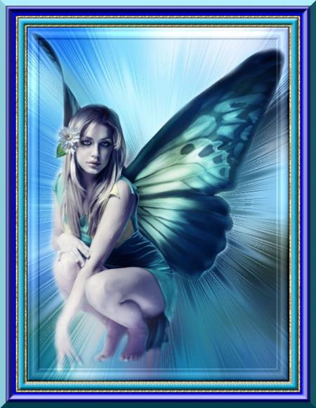 cadre bleue